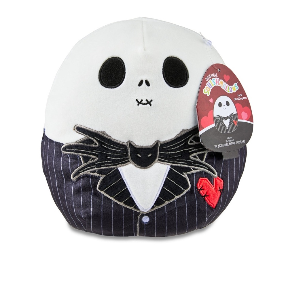 Squishmallows 8" Nightmare Before Christmas Jack Skellington w/Heart Plush